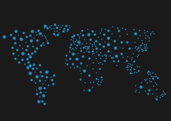 세계 지도 삽화 — 스톡 벡터