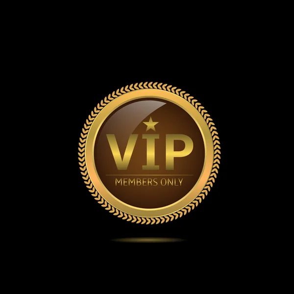 Label vip doré — Image vectorielle