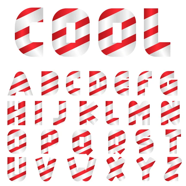 Ensemble de lettres bonbons — Image vectorielle