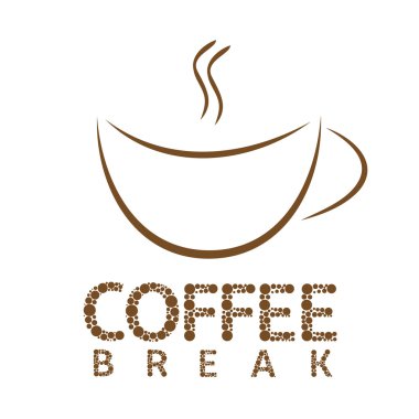 Kahve molası illüstrasyonu