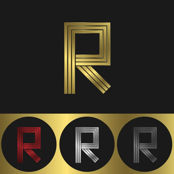 Logo písmeno r — Stockový vektor