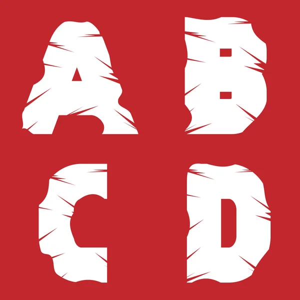 Abcd 垃圾信件 — 图库矢量图片