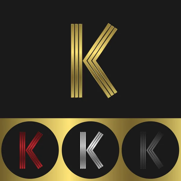 K brev logotyp — Stock vektor