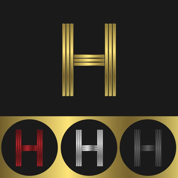 H Buchstabe Logo — Stockvektor