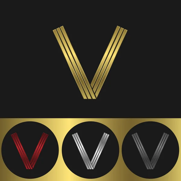 V brief logo — Stockvector