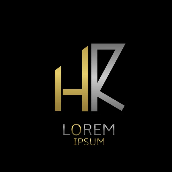 Lettres HR logo — Image vectorielle
