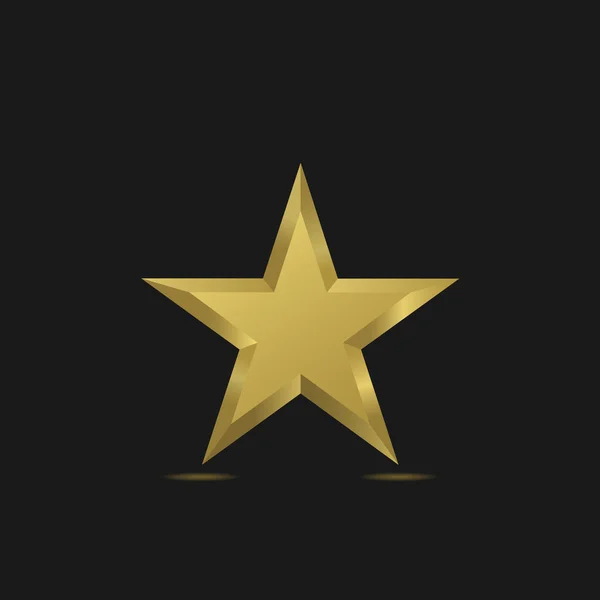 Złoty symbol gwiazdy — Wektor stockowy