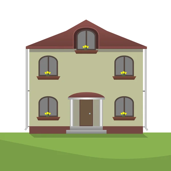 Vektor illustration av huset — Stock vektor