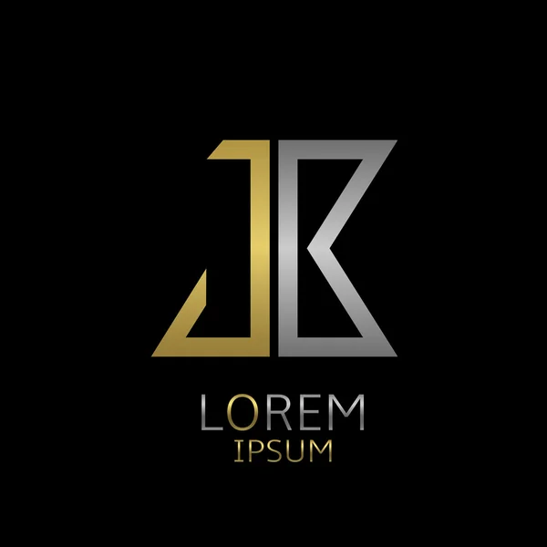 Logo lettres JB — Image vectorielle