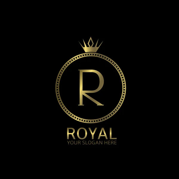 Label royal doré — Image vectorielle