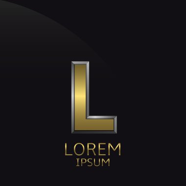 Altın L harfi amblemi