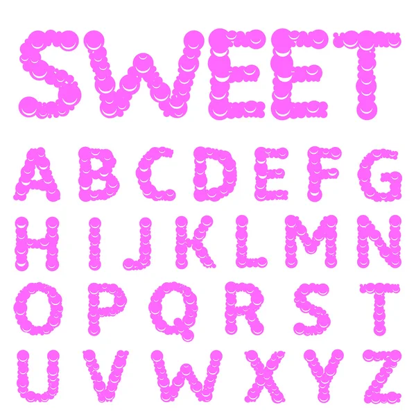 Cool sweet alfabetet — Stock vektor