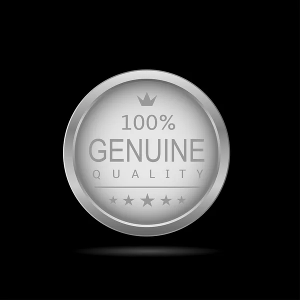 Genuine quality label — Stock Vector