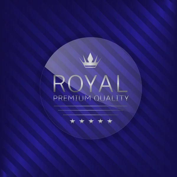 Royal kvalitetsmärkning — Stock vektor
