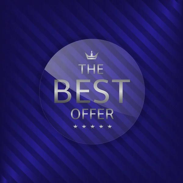 Best offer label — Stock Vector