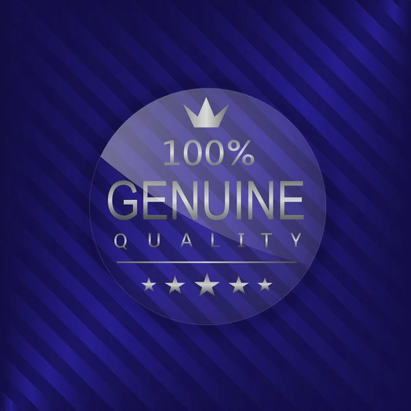 Genuine quality label — Stock Vector
