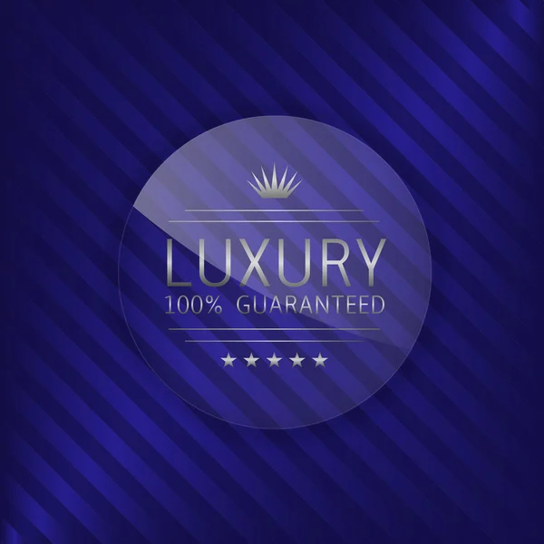 Luxe gegarandeerd label — Stockvector