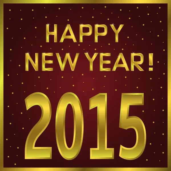 2015 Felice anno nuovo — Vettoriale Stock