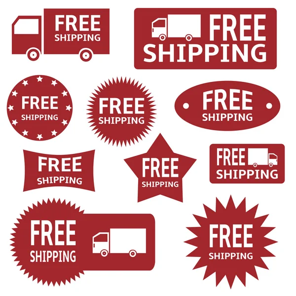 Free shipping labels — Stock Vector