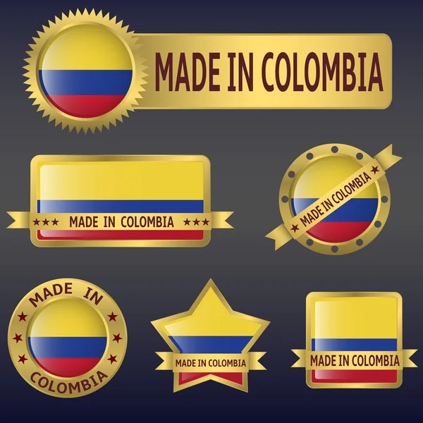 Зроблено в Колумбії — стоковий вектор