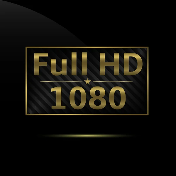 Full HD icono — Vector de stock