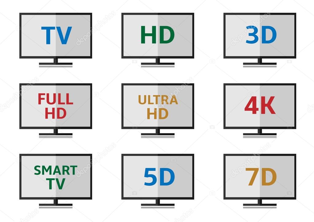 TV icon set