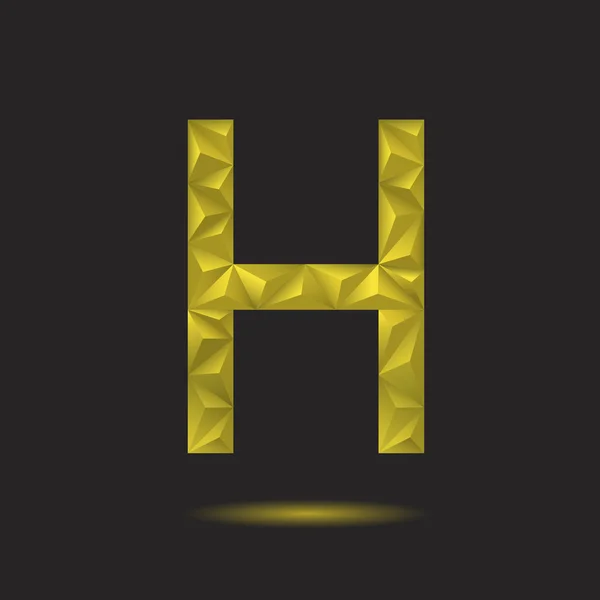 Brief h — Stockvector