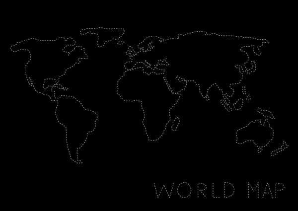 Mapa mundial — Vector de stock