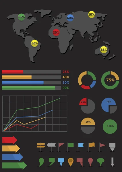 Infografiske elementer – Stock-vektor