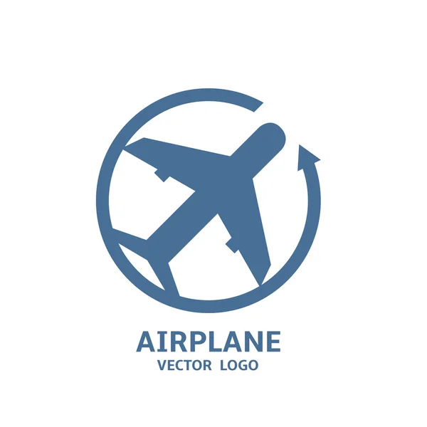 Airplane Logo — Stock Vector