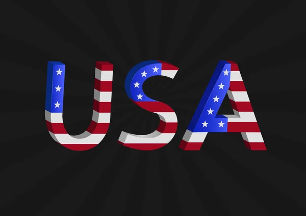 États-Unis texte — Image vectorielle