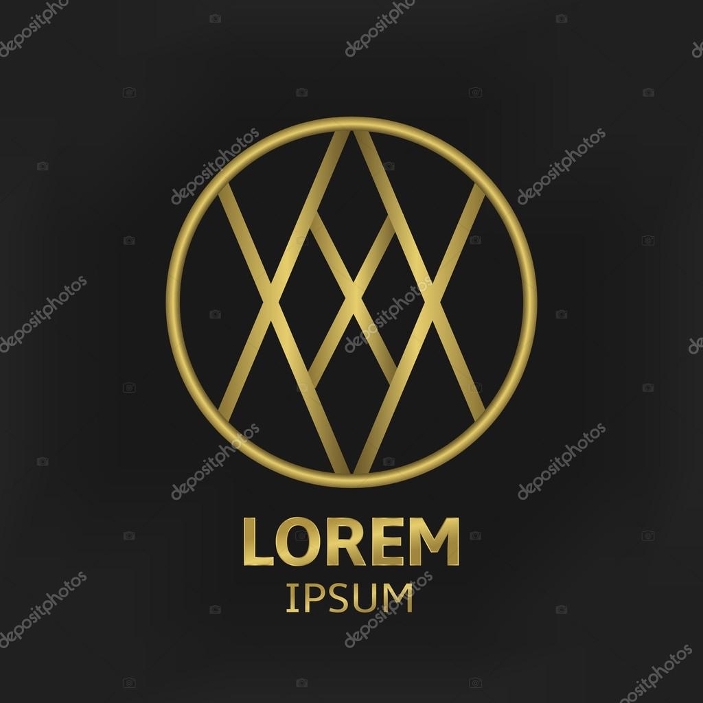 Golden XXX text on black background. Vector illustration.