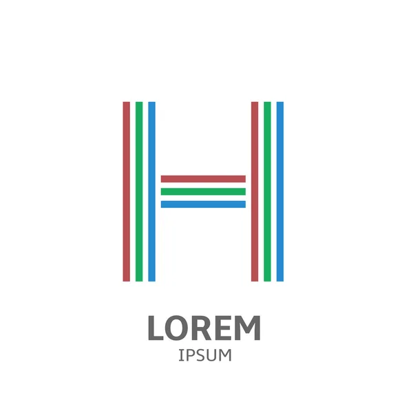 LOREM ipsum H — Archivo Imágenes Vectoriales