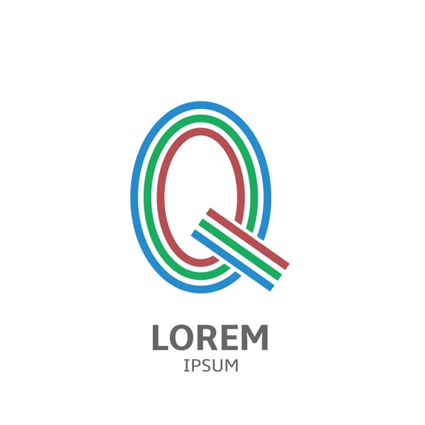 Lorem イプサム Q — ストックベクタ