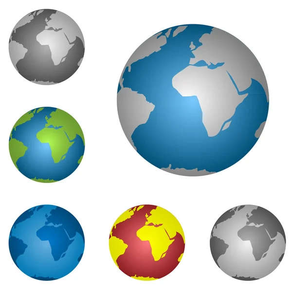 Ikon Globe - Stok Vektor