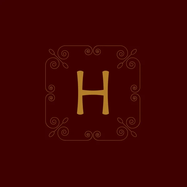 Brief h — Stockvector