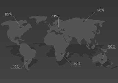 Infographic Dünya Haritası