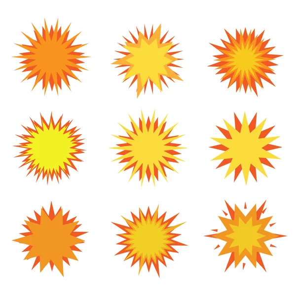 Explosion icons — Stock Vector