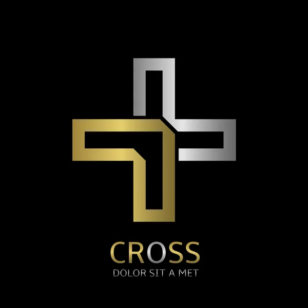 Symbole croix — Image vectorielle