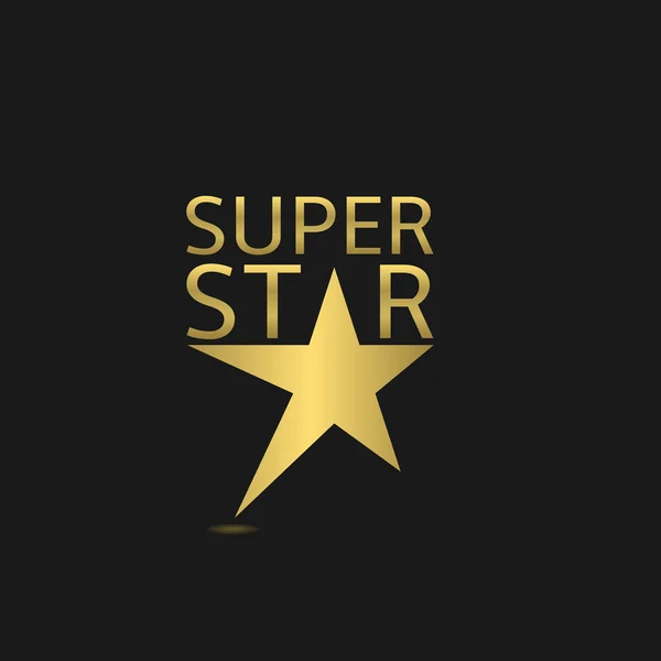 Logotipo super estrela — Vetor de Stock
