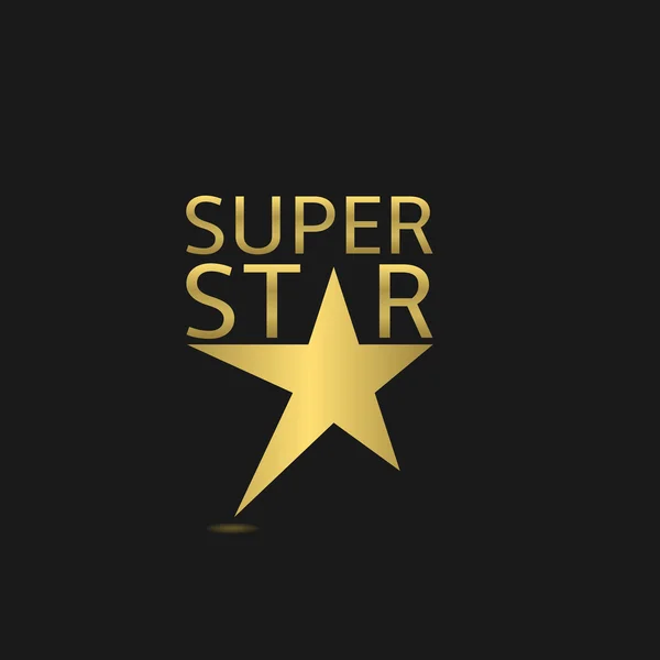 Super star logo — Stock Vector