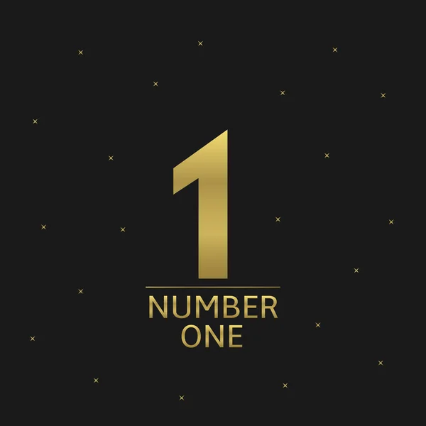 Number one icon — Stock Vector