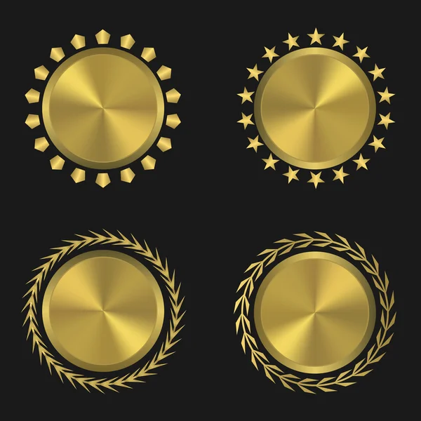 Ensemble médaille d'or — Image vectorielle