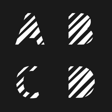 Beyaz harfler kesmek