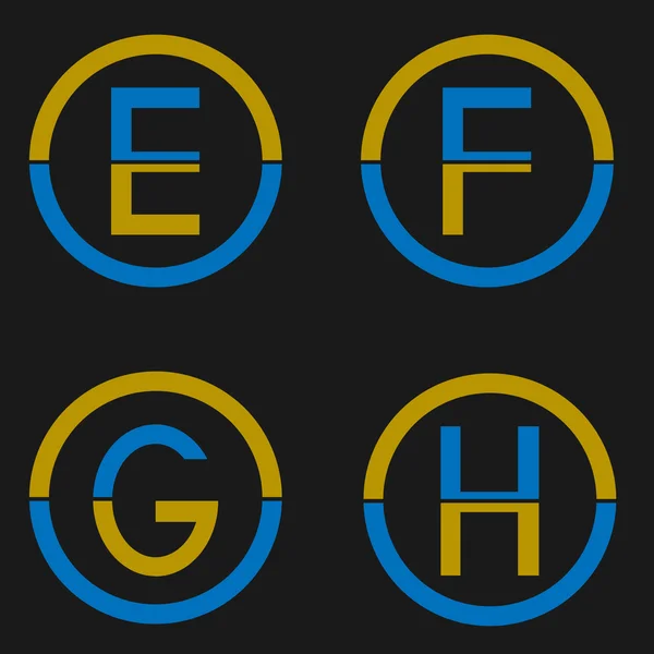 Set logo lettera — Vettoriale Stock
