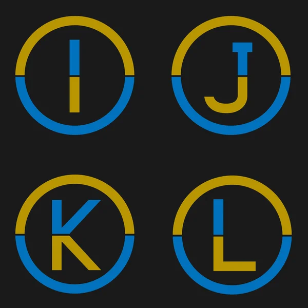 Letter logo set — Stock Vector