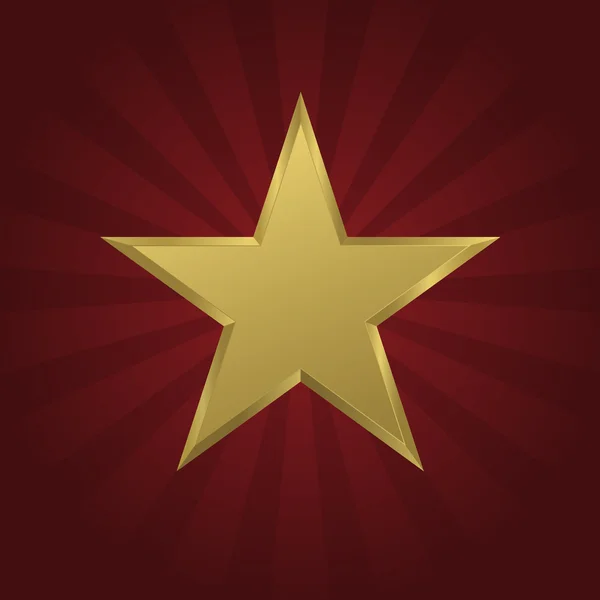 Icono de estrella dorada — Vector de stock