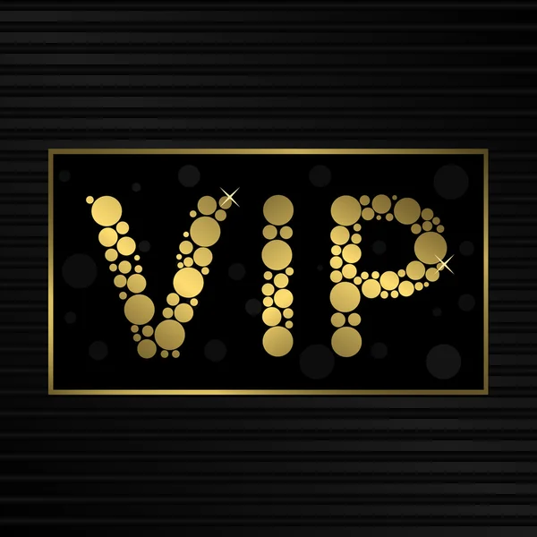Gouden VIP-kaart — Stockvector
