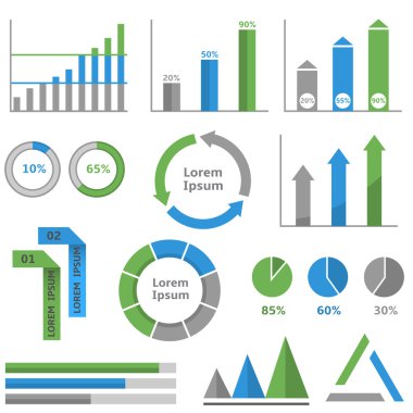 Infographic grafik seti