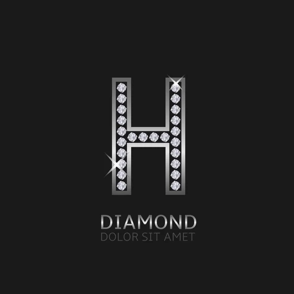 Γράμμα h λογότυπο — Διανυσματικό Αρχείο